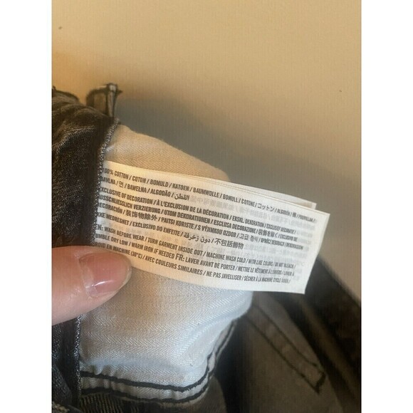 Abercrombie & Fitch Black Denim Destressed Skirt Sz.27 - Picture 4 of 4